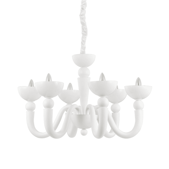 Lampa Suspendata BON BON BIANCO E14 max 6 x 40W