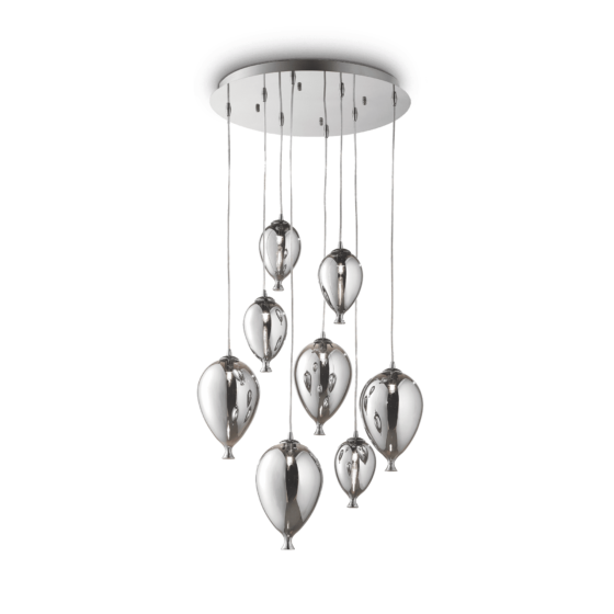 Lampa Suspendata CLOWN CROMO G9 max 8 x 28W
