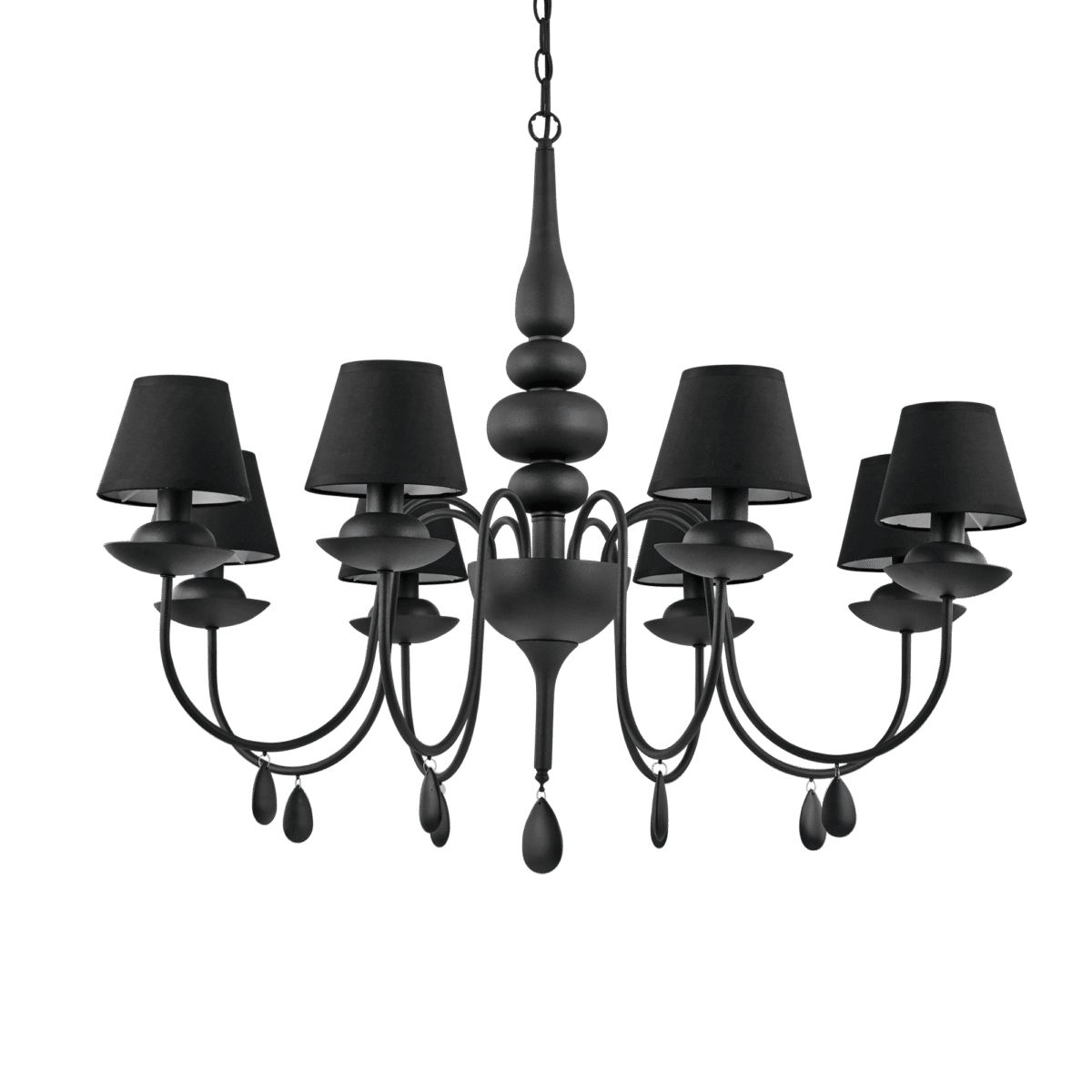 Lampa Suspendata BLANCHE NERO E14 max 8 x 40W