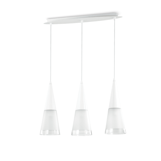 Lampa Suspendata CONO BIANCO E14 max 3 x 40W