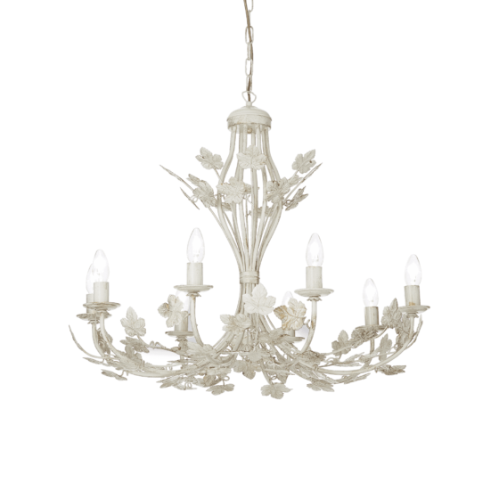 Lampa Suspendata CHAMPAGNE BIANCO E14 max 8 x 40W