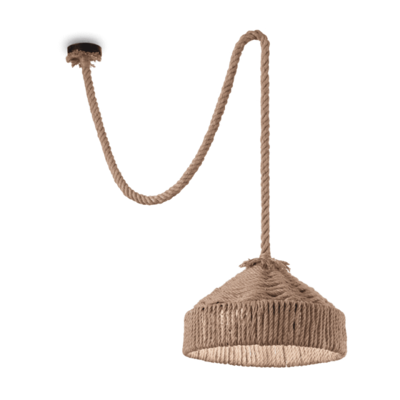 Lampa Suspendata CANAPA NERO E27 max 1 x 15W