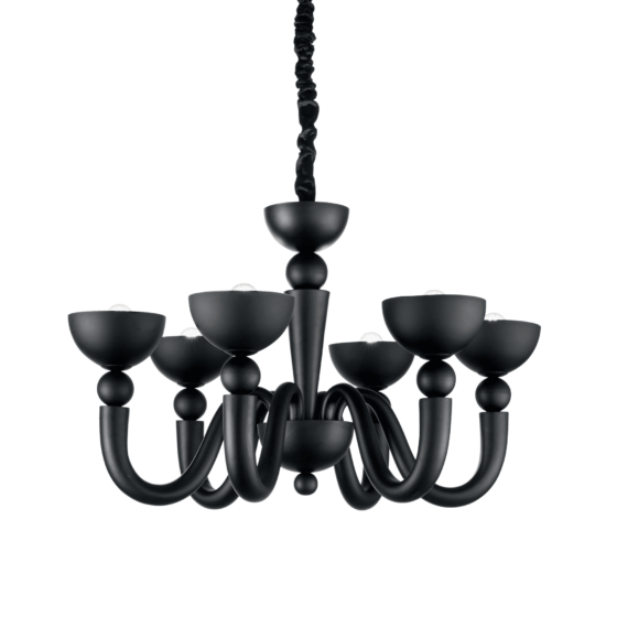 Lampa Suspendata BON BON NERO E14 max 6 x 40W