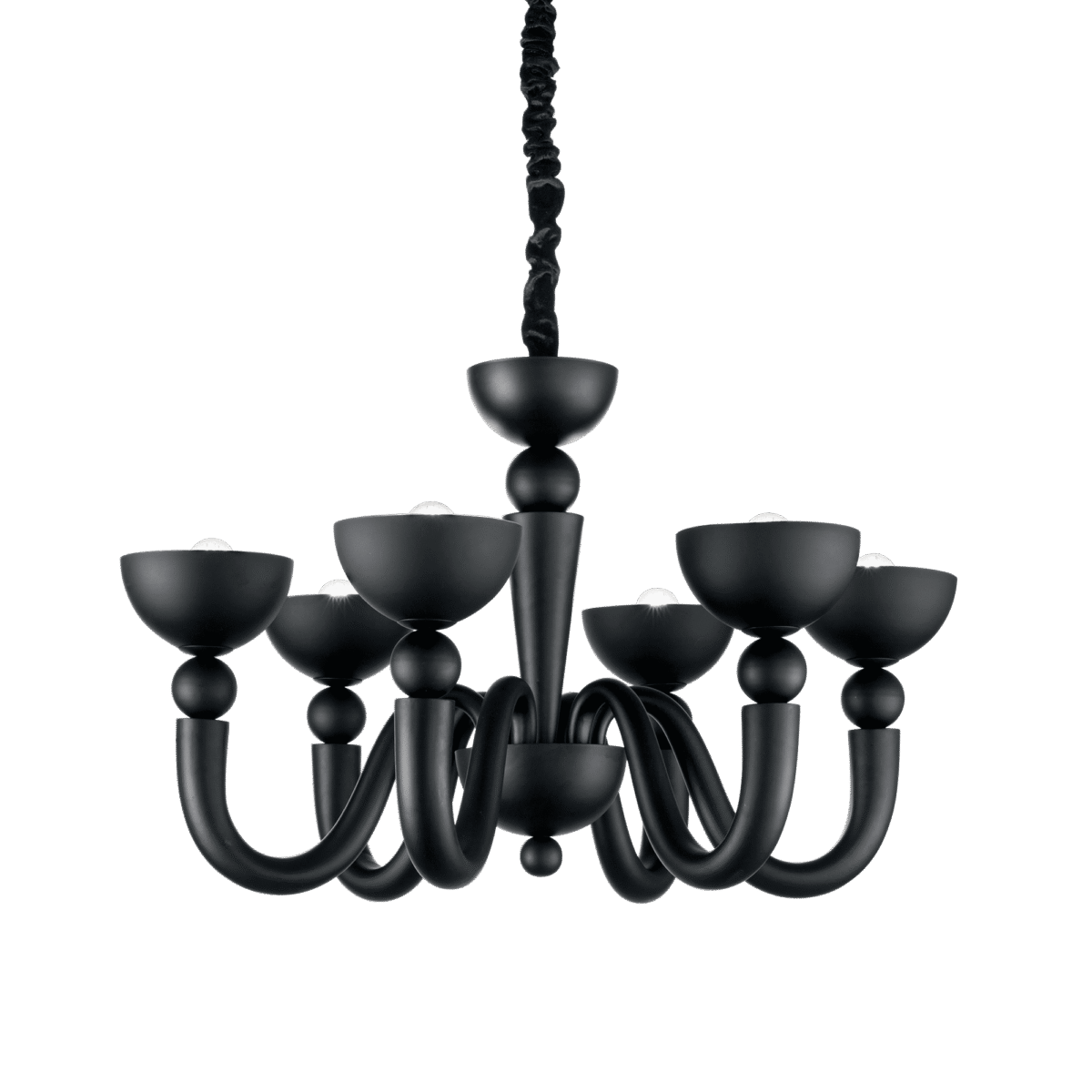 Lampa Suspendata BON BON NERO E14 max 6 x 40W