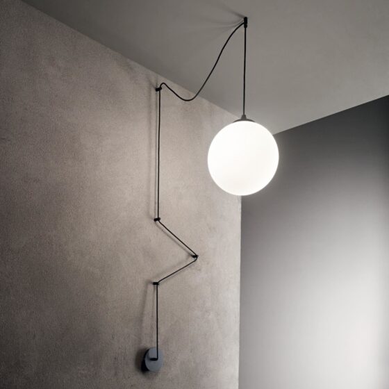 Lampa Suspendata BOA NERO E27 max 1 x 60W
