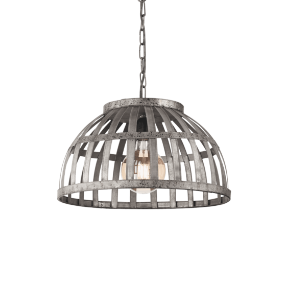 Lampa Suspendata CESTO GRIGIO E27 max 1 x 60W