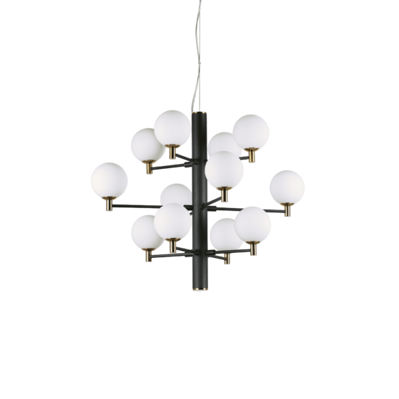 Lampa Suspendata COPERNICO NERO G9 max 12 x 40W