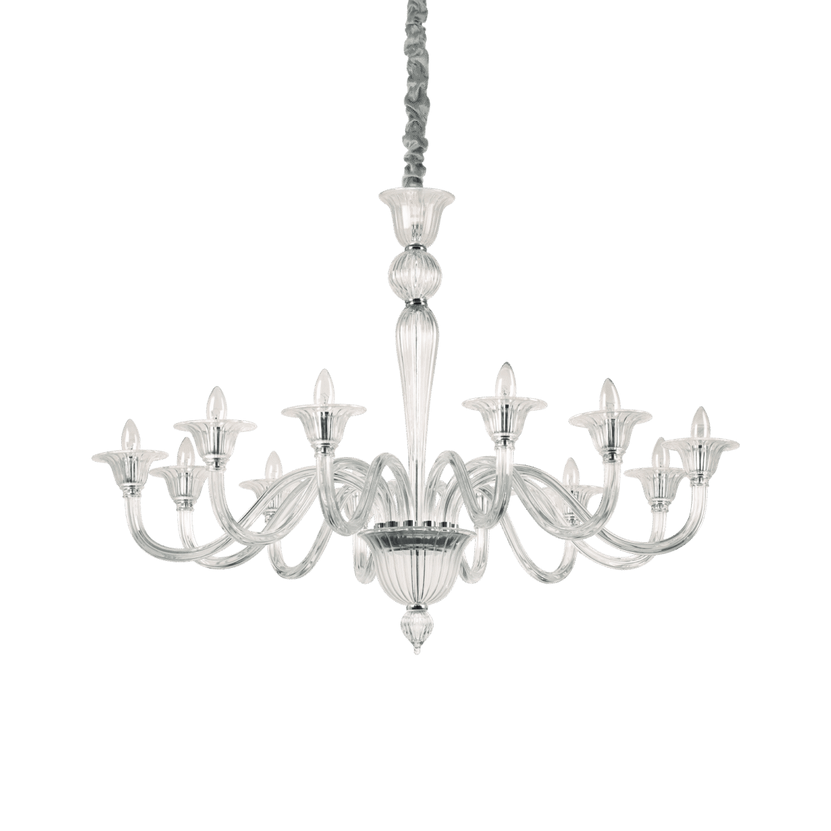 Lampa Suspendata BRIGITTA CROMO E14 max 12 x 40W