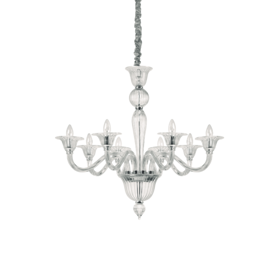 Lampa Suspendata BRIGITTA CROMO E14 max 8 x 40W