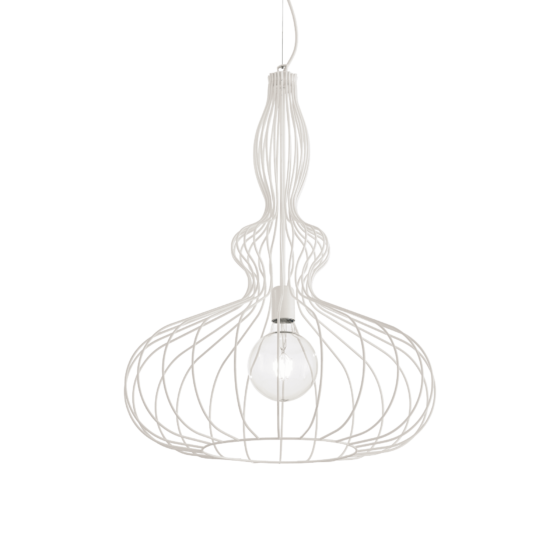 Lampa Suspendata CLARISSA BIANCO E27 max 1 x 8W
