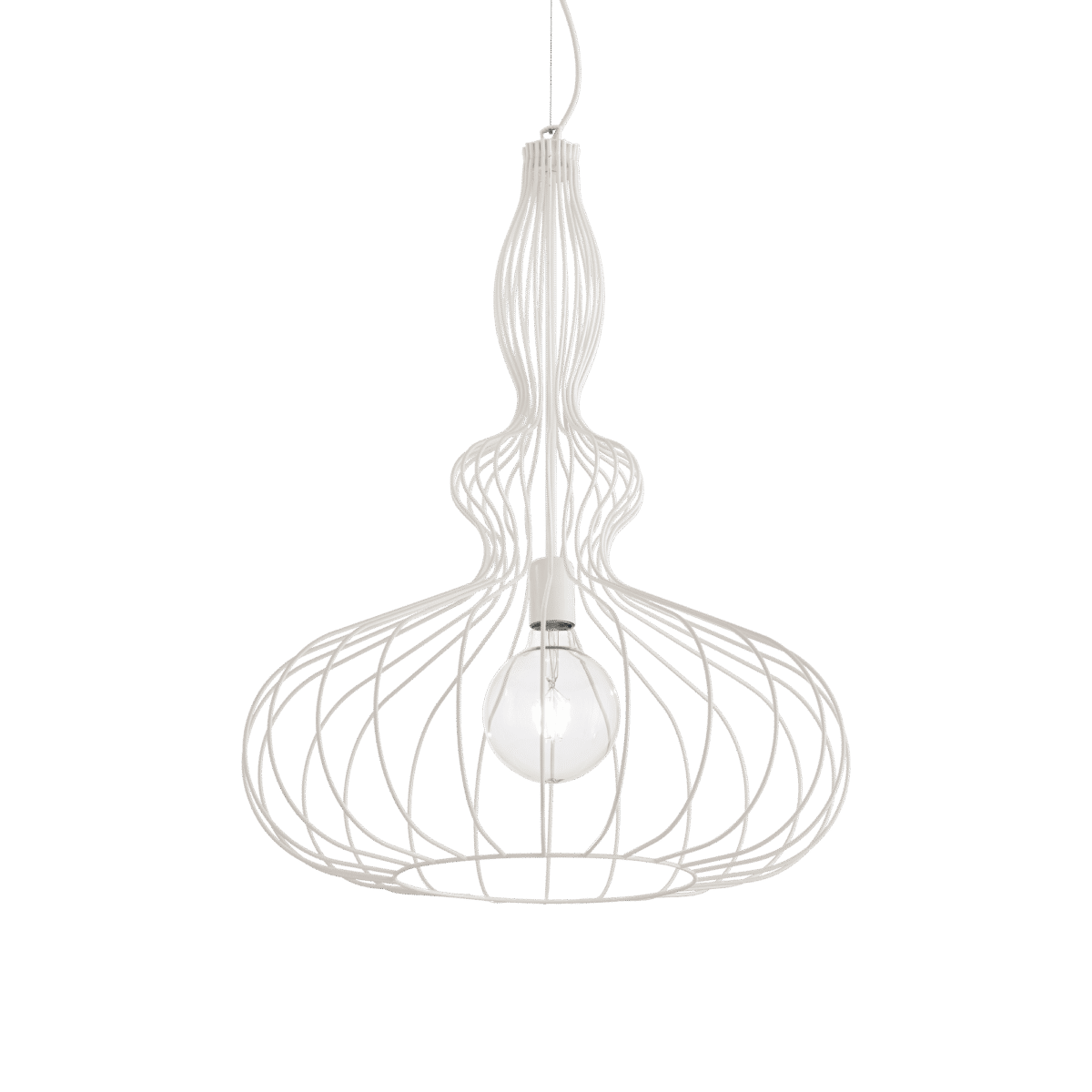 Lampa Suspendata CLARISSA BIANCO E27 max 1 x 8W