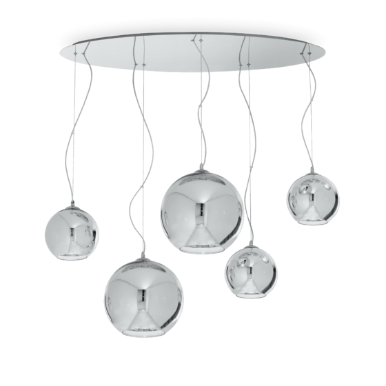 Lampa Suspendata DISCOVERY CROMO  E27 max 5 x 60W