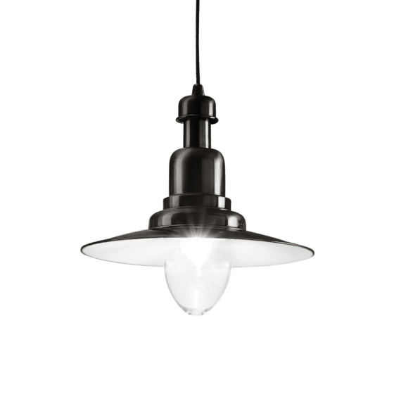 Lampa Suspendata FIORDI NERO E27 max 1 x 60W