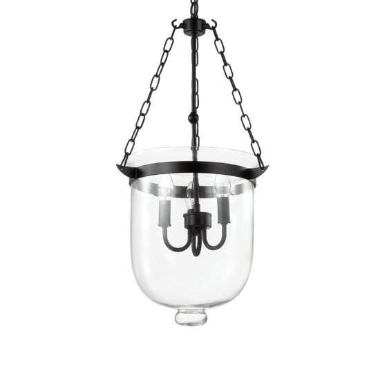 Lampa Suspendata ENTRY NERO E14 max 3 x 40W