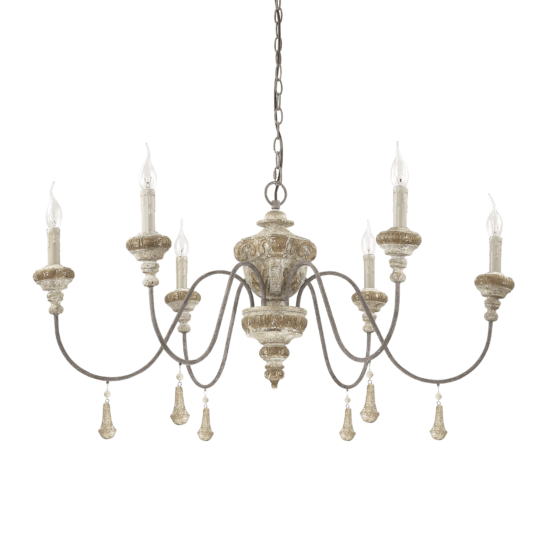 Lampa Suspendata EDITH GRIGIO E14 max 6 x 40W