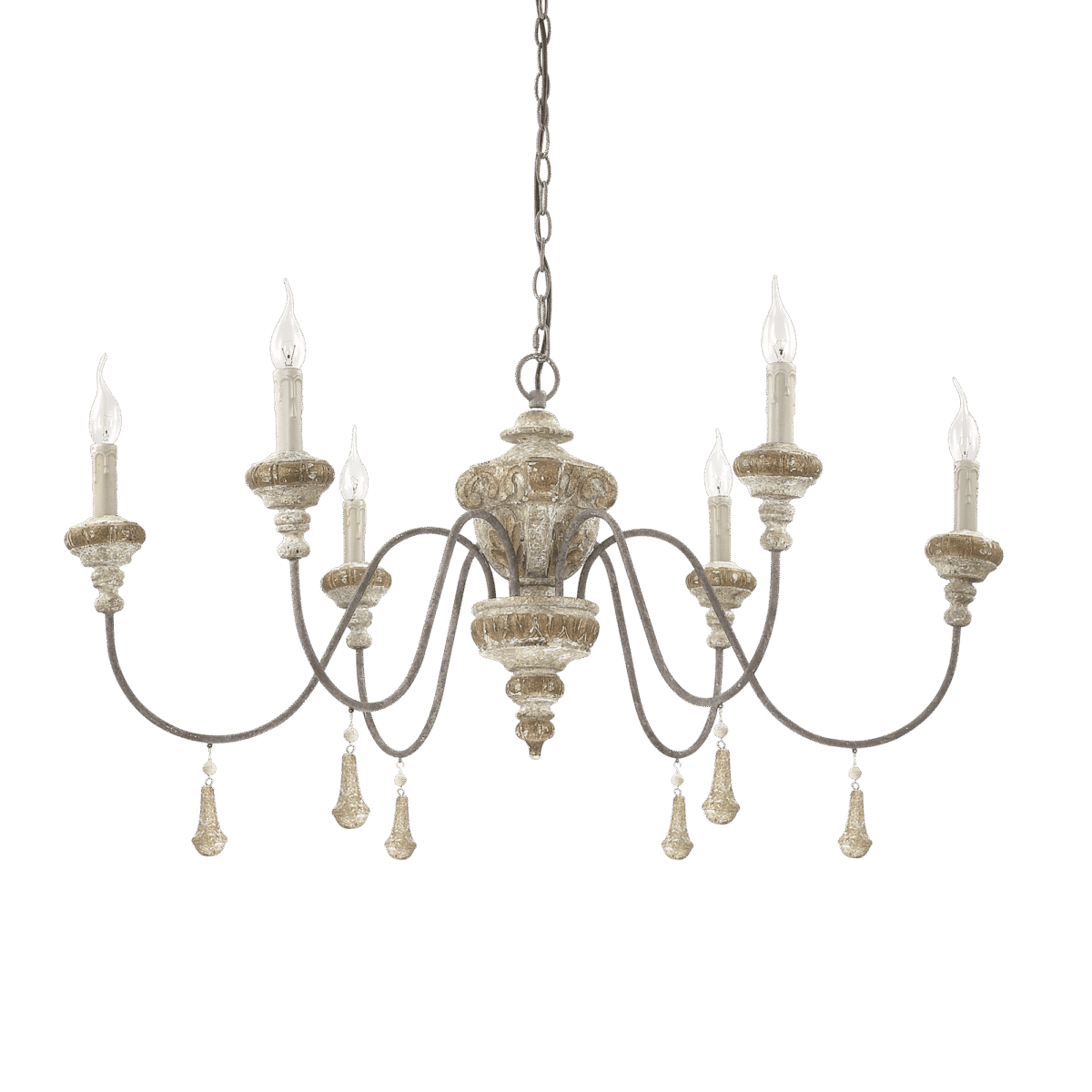 Lampa Suspendata EDITH GRIGIO E14 max 6 x 40W