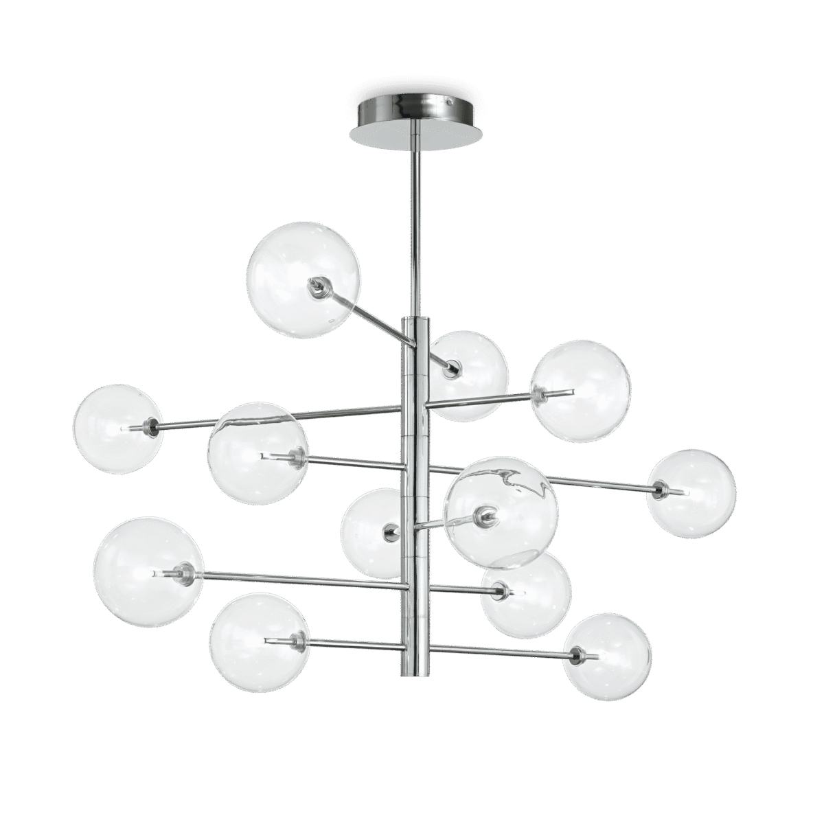 Lampa Suspendata EQUINOXE CROMO G4 max 12 x 2W