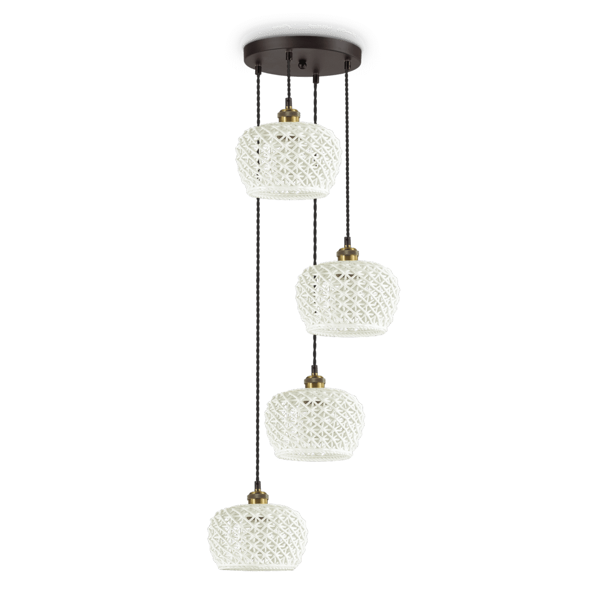 Lampa Suspendata EDELWEISS NERO E27 max 4 x 60W
