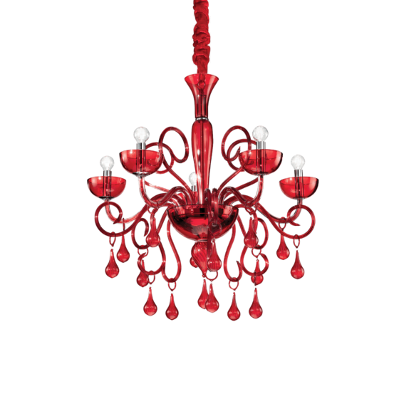 Lampa Suspendata LILLY CROMO E14 max 5 x 40W