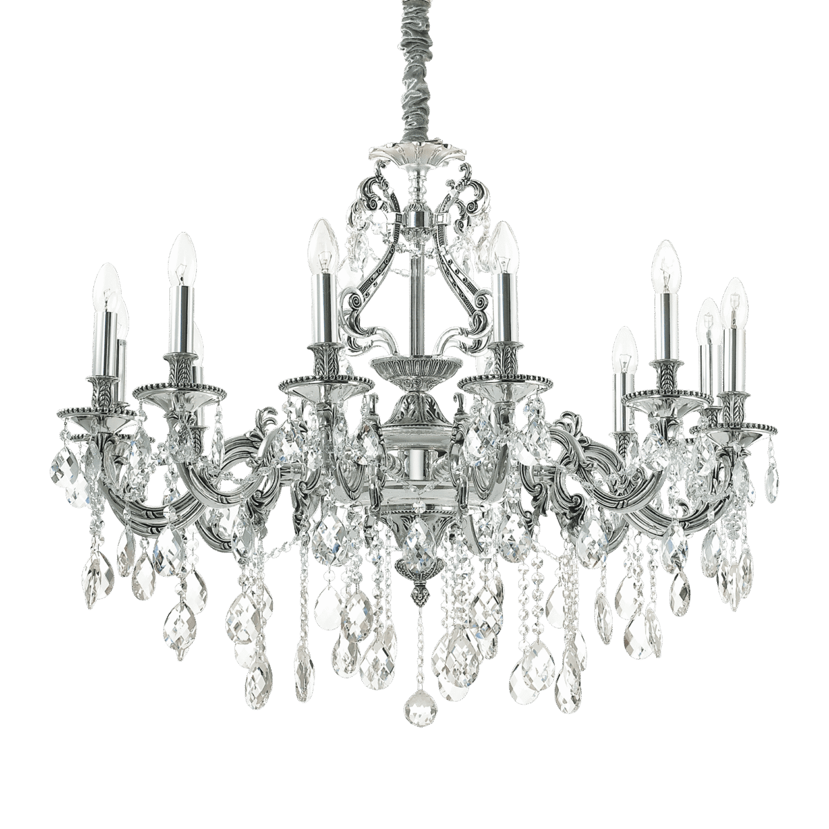 Lampa Suspendata GIOCONDA ARGENTO E14 max 12 x 40W