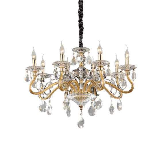 Lampa Suspendata NEGRESCO ORO E14 max 8 x 40W