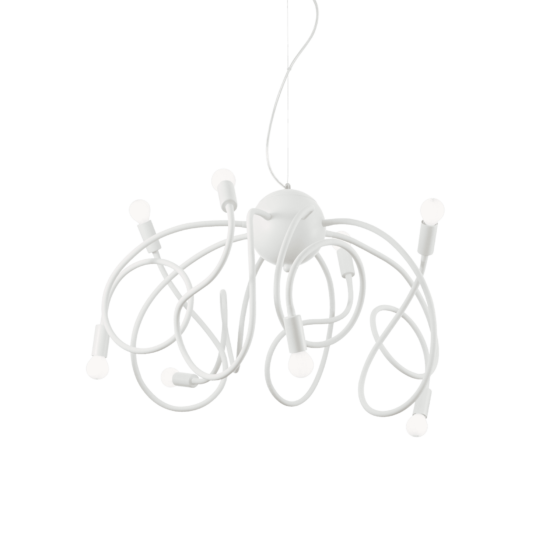 Lampa Suspendata MULTIFLEX BIANCO E14 max 8 x 40W