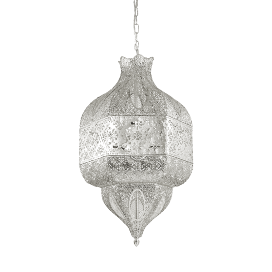 Lampa Suspendata NAWA ARGENTO E27 max 8 x 60W