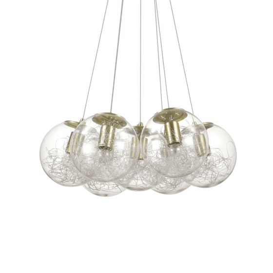 Lampa Suspendata MAPA SAT NICKEL E27 max 7 x 60W