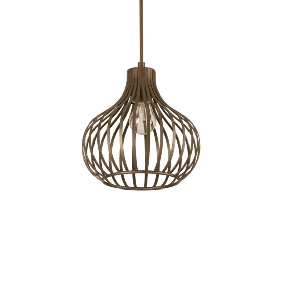 Lampa Suspendata ONION MARRONE E27 max 1 x 60W