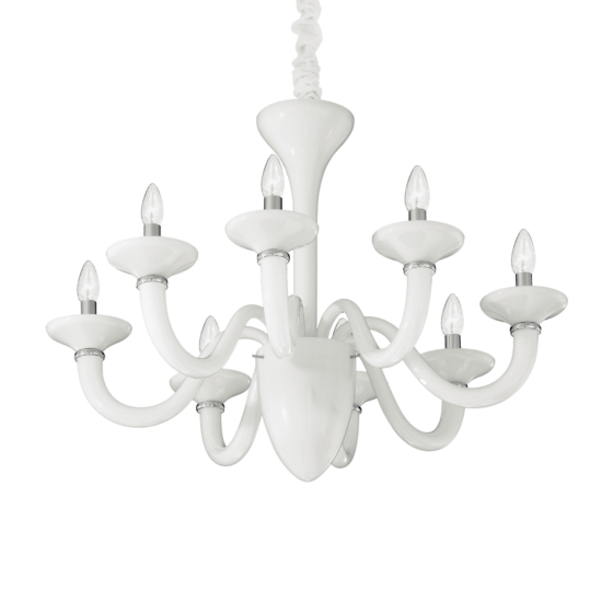 Lampa Suspendata WHITE LADY  E14 max 8 x 40W