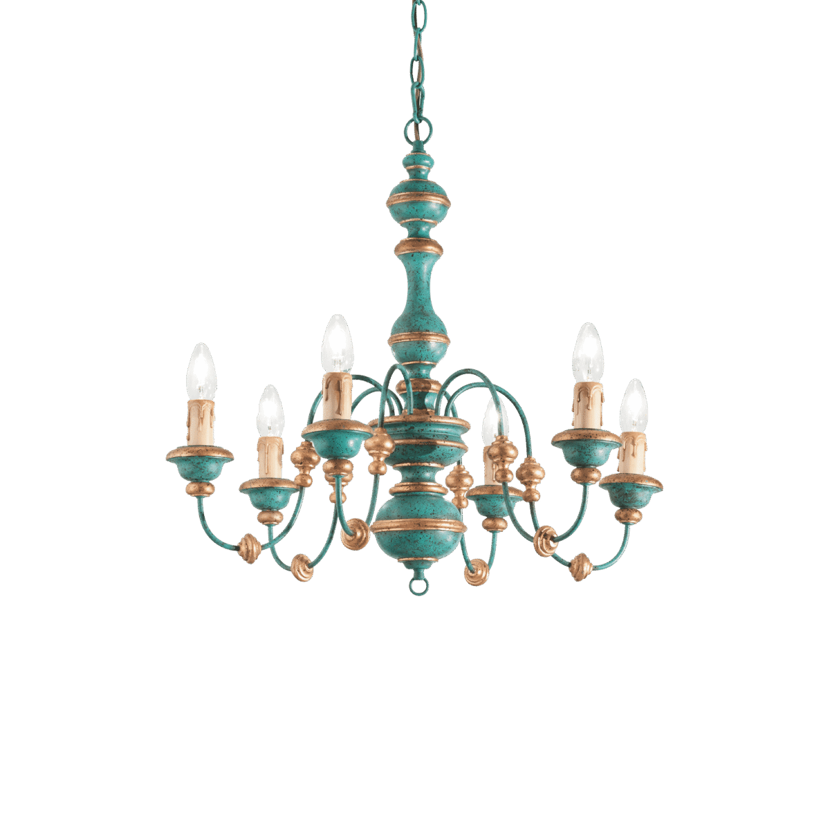 Lampa Suspendata PISA BLU ORO E14 max 6 x 40W