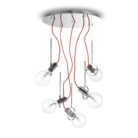 Lampa Suspendata RADIO CROMO E27 max 5 x 60W