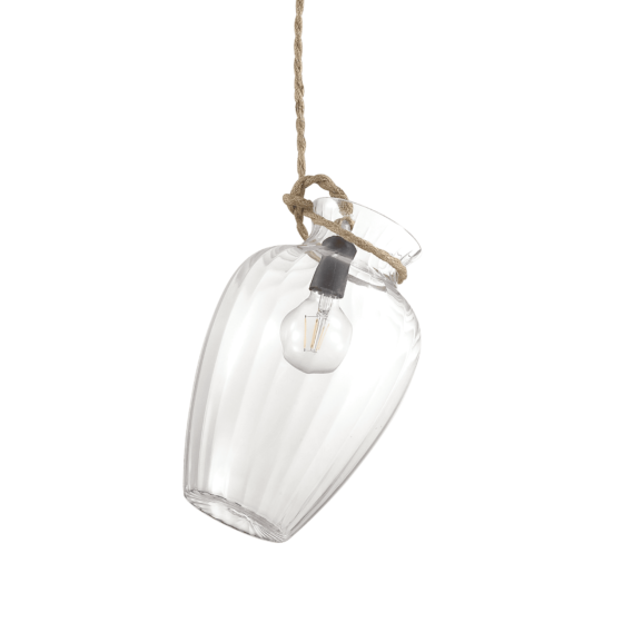 Lampa Suspendata POTTY NERO E27 max 1 x 60W