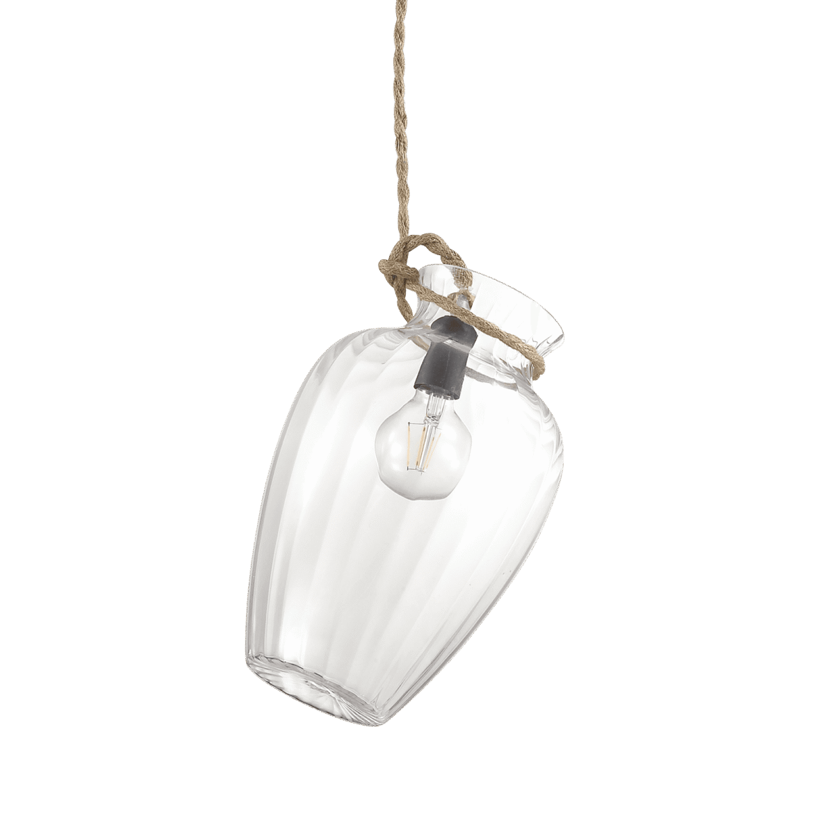 Lampa Suspendata POTTY NERO E27 max 1 x 60W