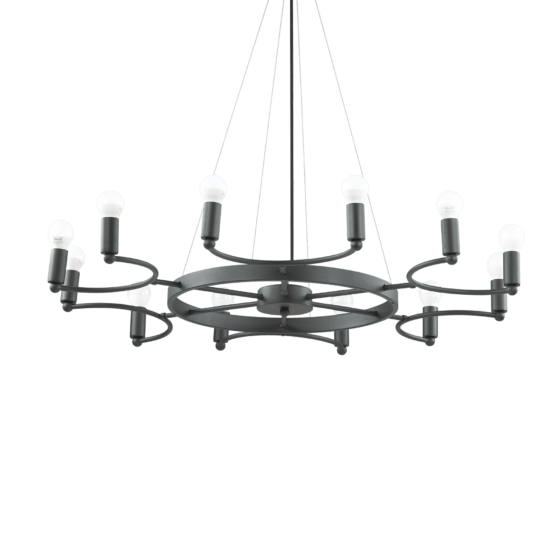 Lampa Suspendata SPACE NERO E14 max 12 x 40W