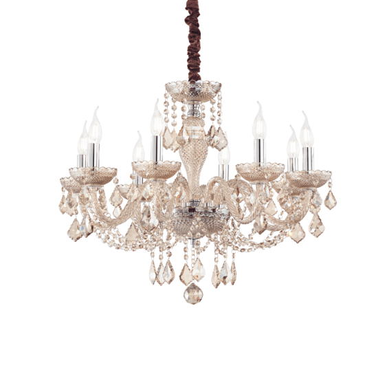 Lampa Suspendata ROSE CROMO E14 max 8 x 40W