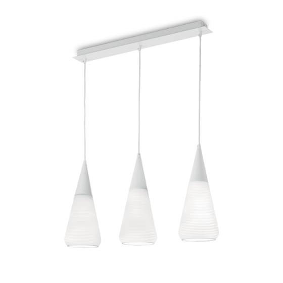 Lampa Suspendata WAVE BIANCO E27 max 3 x 60W