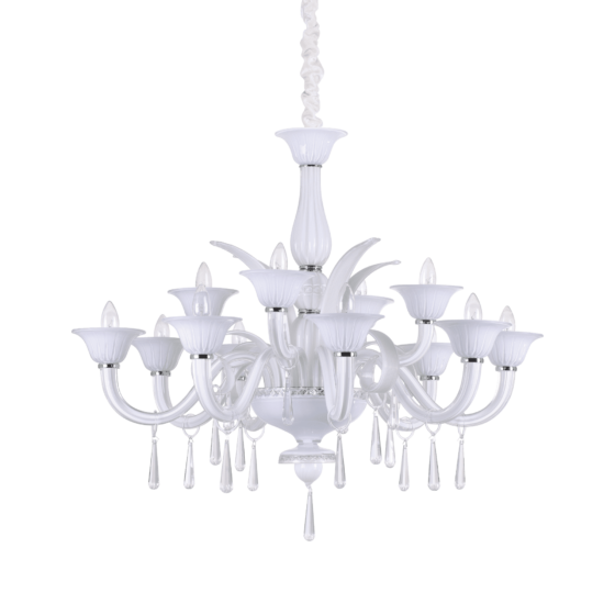 Lampa Suspendata RENOIR BIANCO E14 max 12 x 40W