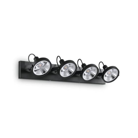 Plafoniera GLIM NERO GU10 max 4 x 50W