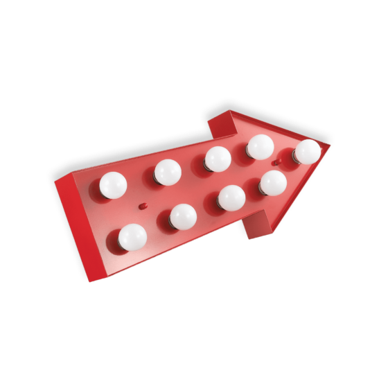 Aplica CIRCUS ROSSO E14 max 9 x 40W