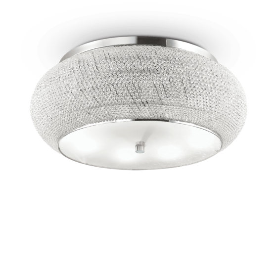 Plafoniera PASHA' CROMO E14 max 14 x 40W
