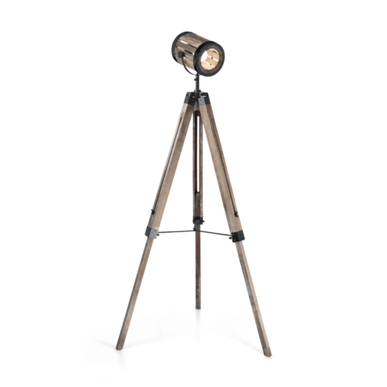 Lampadar TORCHIO DARK WOOD E27 max 1 x 60W