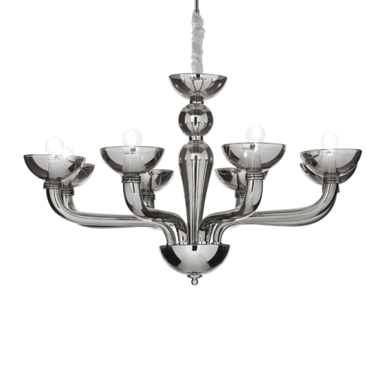 Lampa Suspendata CASANOVA CROMO E14 max 8 x 40W