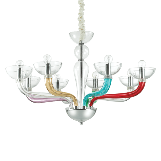 Lampa Suspendata CASANOVA CROMO E14 max 8 x 40W