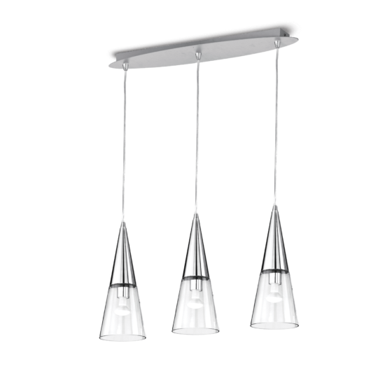 Lampa Suspendata CONO BIANCO E14 max 3 x 40W