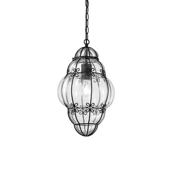Lampa Suspendata ANFORA NERO E27 max 1 x 42W