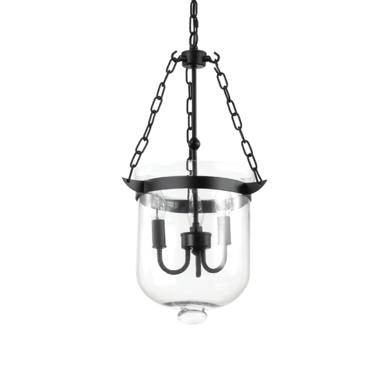 Lampa Suspendata ENTRY NERO E14 max 3 x 40W