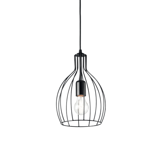 Lampa Suspendata AMPOLLA NERO E27 max 1 x 60W