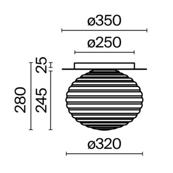 Ceiling lamp MOD268CL-01B